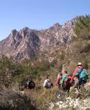 Grupo de senderistas por las sierras Tejeda, Almijara y Alhama
19/02/2005