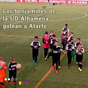 Los benjamines de la UD Alhameña golean a Atarfe