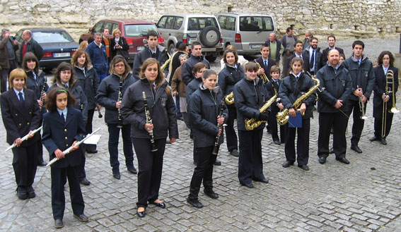  La banda municipal de música acompañó el inicio y el final de la jornada 