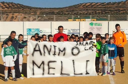  Los salareños pidieron ánimo para El Melli de Salar, en un momento delicado de salud 