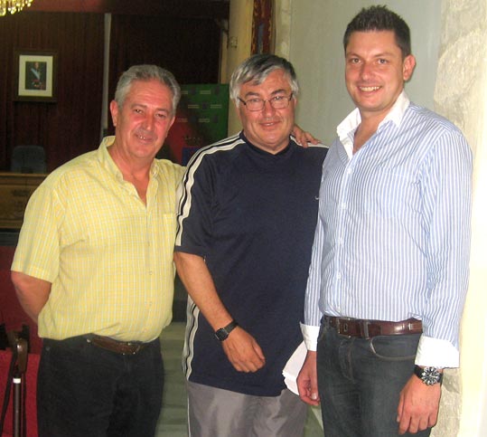  El alcalde y el concejal de Deportes también felicitaron a Antonio y mantuvieron un breve encuentro 