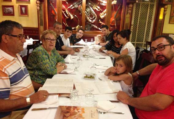 La cena tras el campeonato