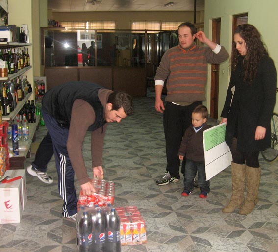  En uno de los establecimientos de la campaña seleccionado bebidas 