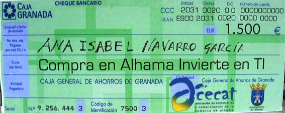  El cheque que recordarán gratamente 