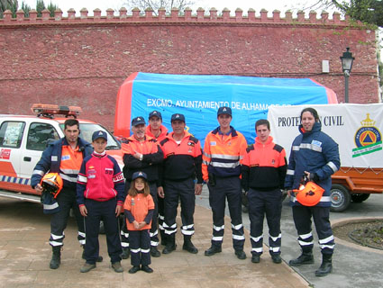 Grupo de proteccion Civil participante en la prueba de fondo, 2007