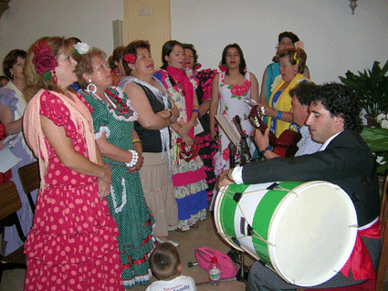 El coro rociero canta a San Antonio