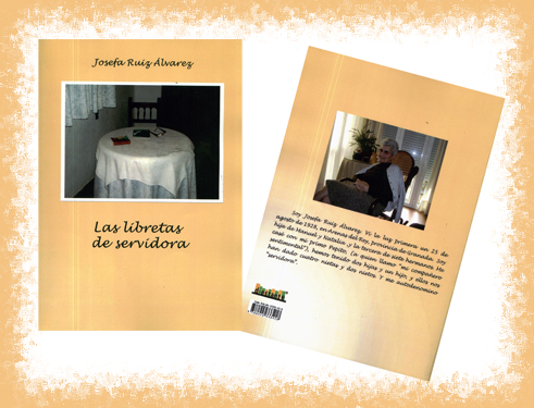 Portada y contraportada del libro de Josefa editado por sus hijos 