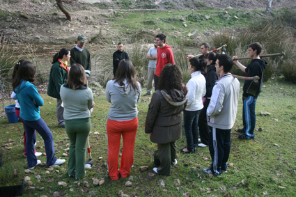 La jornada comenzó con una charla sobre medioambiente