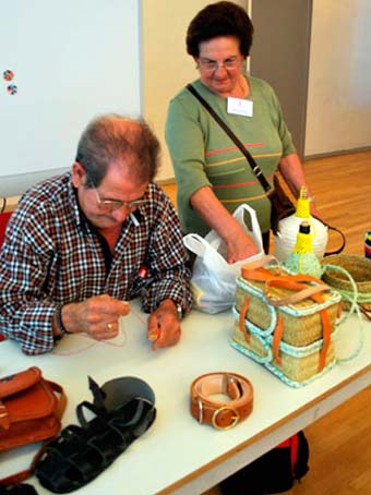 La artesanía tradicional también estuvo presente de la mano de Antonio Bastida 