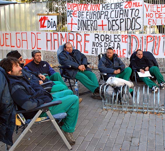 Los trabajadores de FCC en su 12º día de huelga 