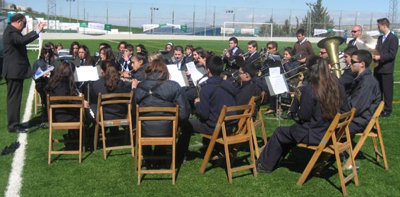  La banda interpretó diversas piezas musicales 