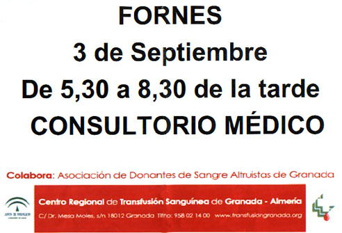 Cartel donacion Fornes