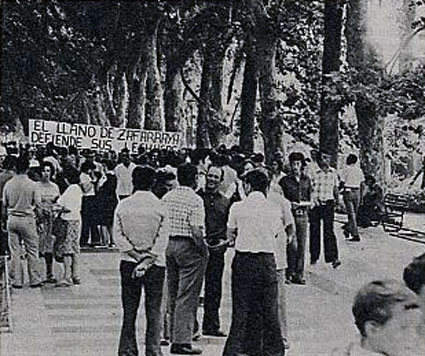 Manfiestacion en la Alameda de Malaga